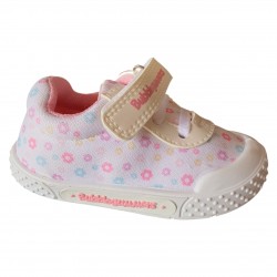 Zapato De Niña Bubble Gummers Venus Dino Blanco Rosado